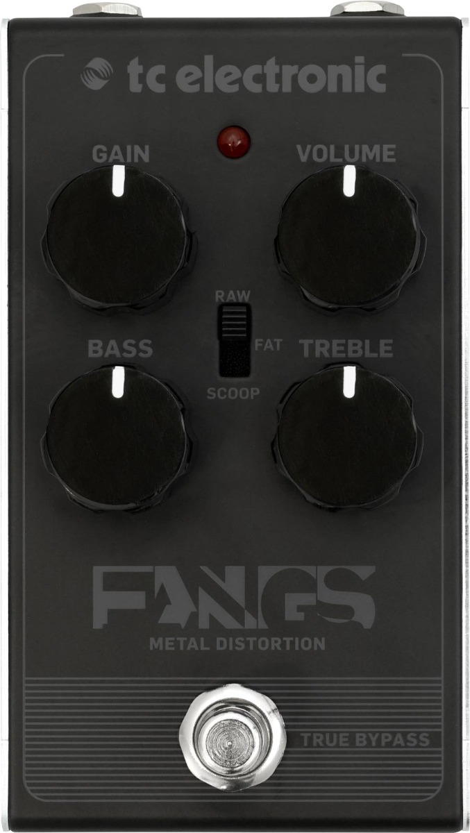 tc electronic fangs metal distortion pedal